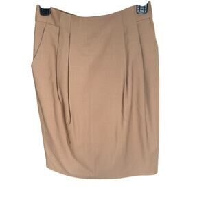 M.M. Lafleur Wool Blend Pencil Skirt Beige Women’s Size 2 Work Office